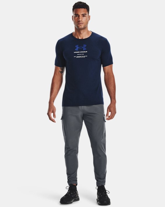 Men's UA Engineered Short Sleeve, Blue, pdpMainDesktop image number 2